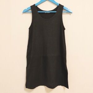 Max & Co Womens Sleeveless Tunic Top Small Black Lagenlook Beach Relaxed Luxury